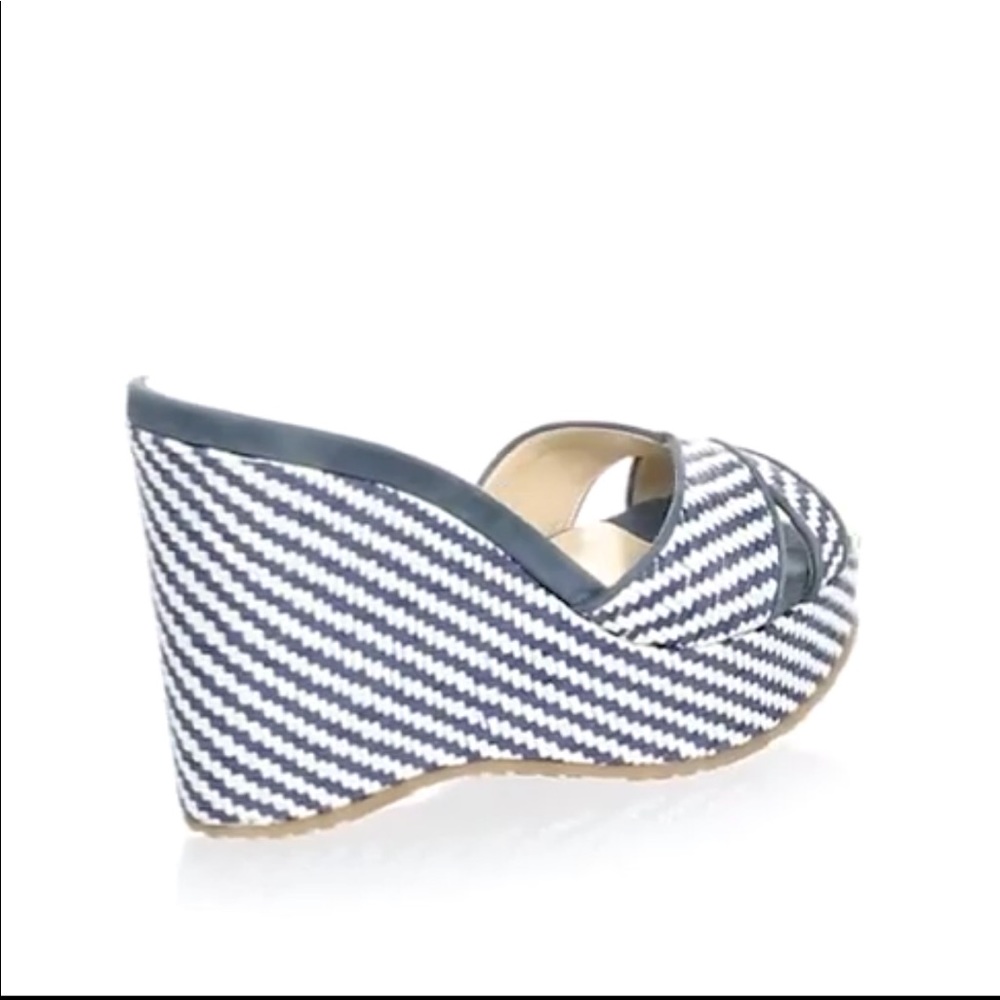 New Jimmy Choo Perfume Woven Wedge Sandals - Picture 8 of 8